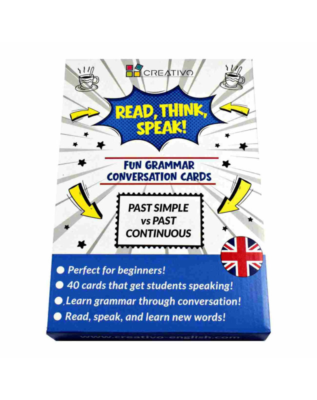 Read, Think, Speak! Conversation Cards (Past Simple vs Past Continuous)
