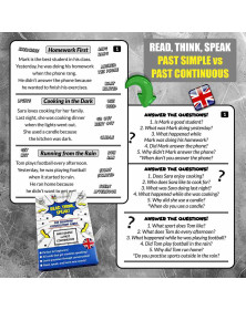 Read, Think, Speak! Conversation Cards (Past Simple vs Past Continuous)