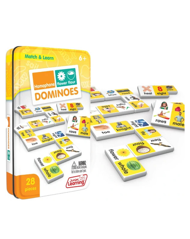 Homophone Dominoes anglická slova souzvučná s obrázky