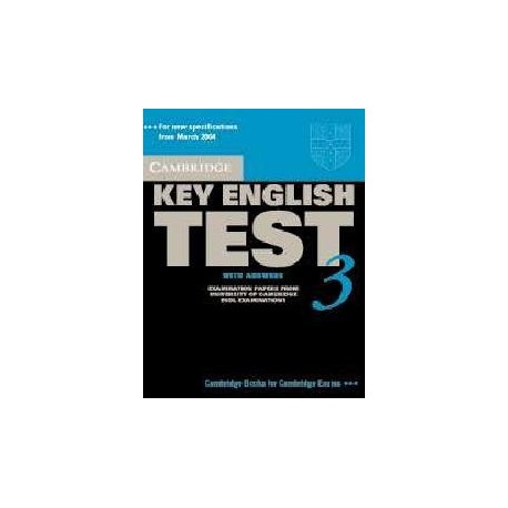 Cambridge Key English Test KET 3 Student's Book with Answers