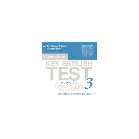 Cambridge Key English Test KET 3 Audio CD