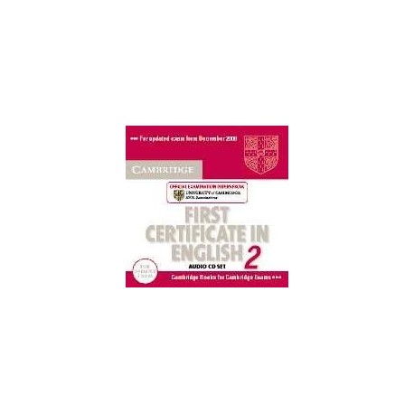 Cambridge First Certificate in English 2 for Updated exam Audio CDs