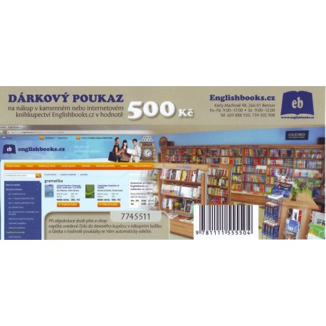 Dárkový poukaz v hodnotě 500,- Dárkový poukaz v hodnotě 500,-