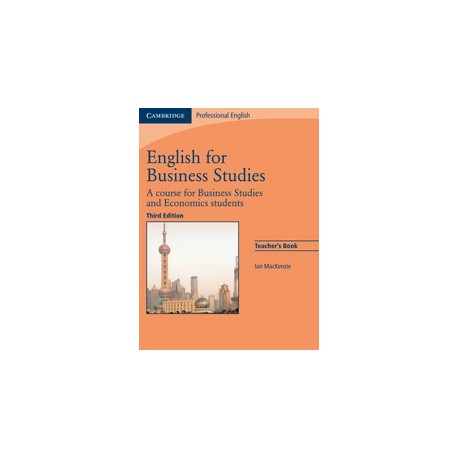 English for Business Studies Third Edition Teacher's Book English for Business Studies Third Edition Teacher's Book